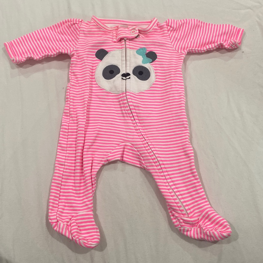 Pajama child of mine made by Carter’s, NB newborn, color pink 100% cotton